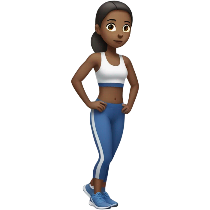 Girl working out emoji