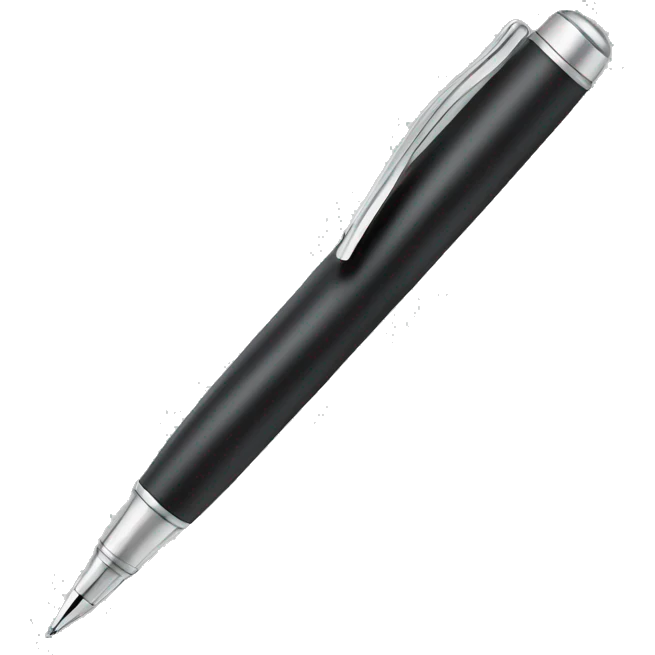 Pen with clear tip emoji