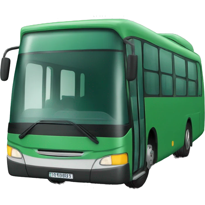 Autobús verde emoji