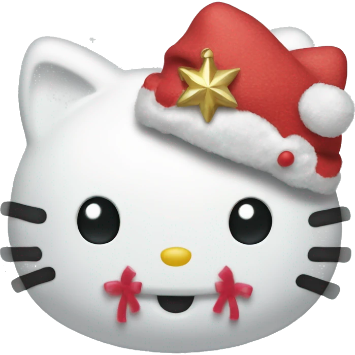 Hello kitty in chrismas  emoji