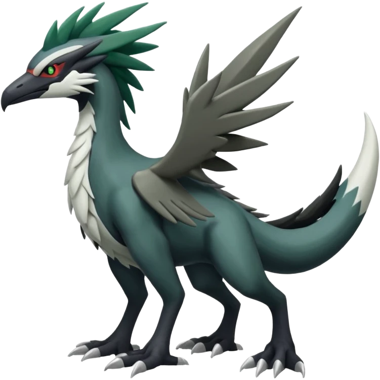 Nargacuga-Silvally-Fakémon-hybrid-creature (full body)  emoji