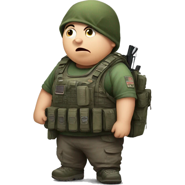 Fat kid playing call of duty emoji
