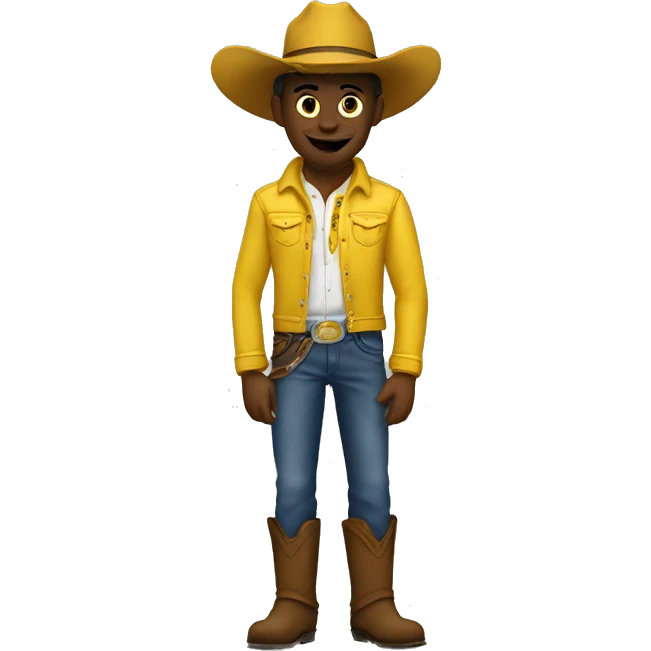 Danadian denim cowboy yellow emoji