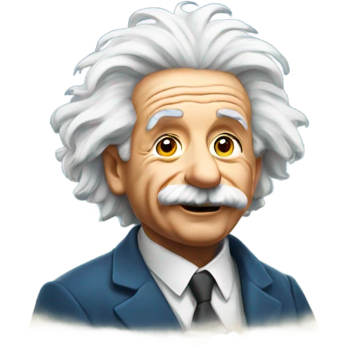 Einstein on a mountain  emoji