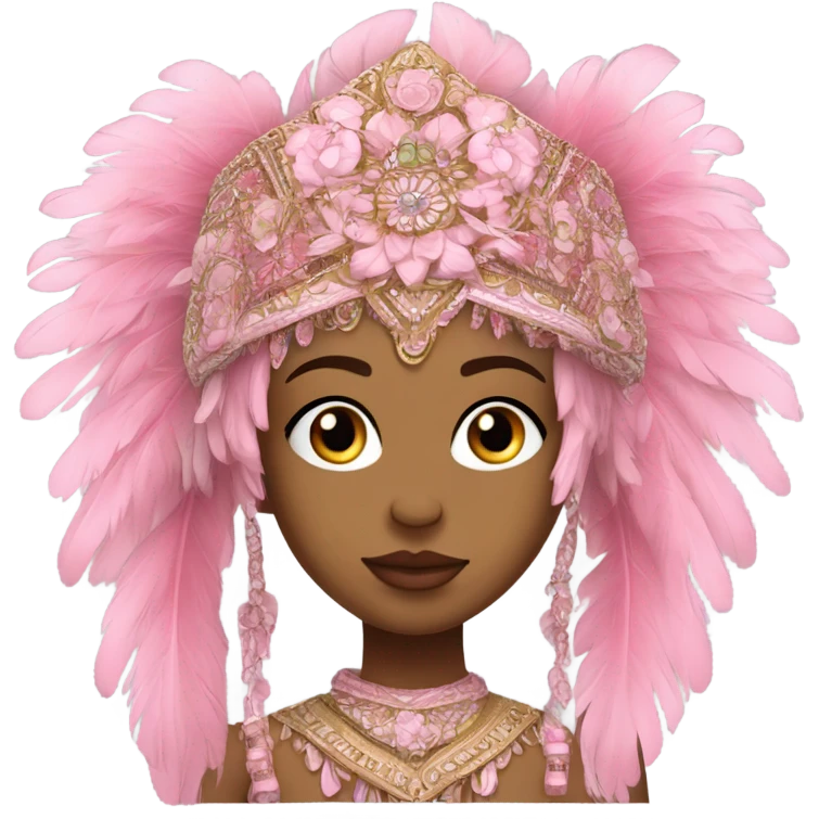 Pink kokoshnik emoji