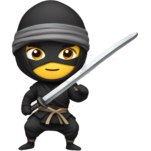 Ninja with sword emoji