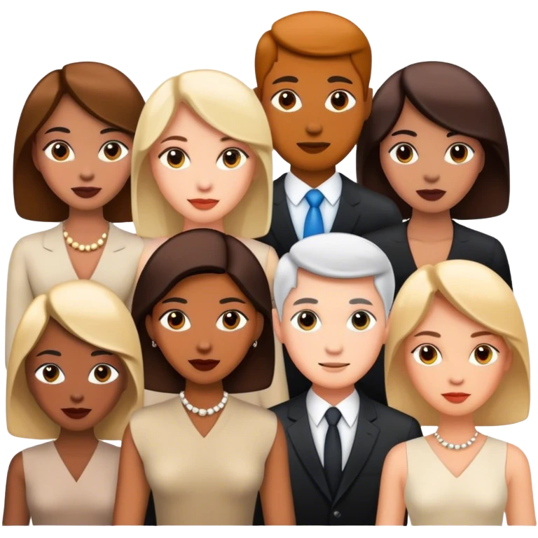 cute elegant people emoji