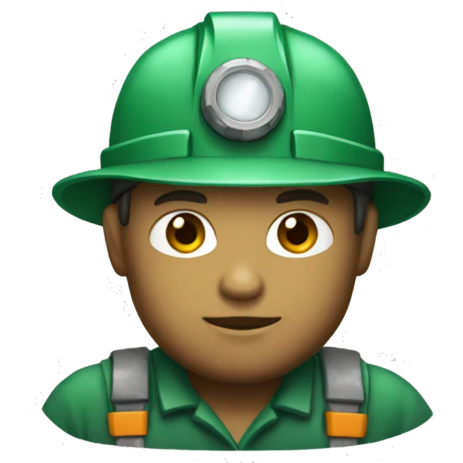 miner green emoji