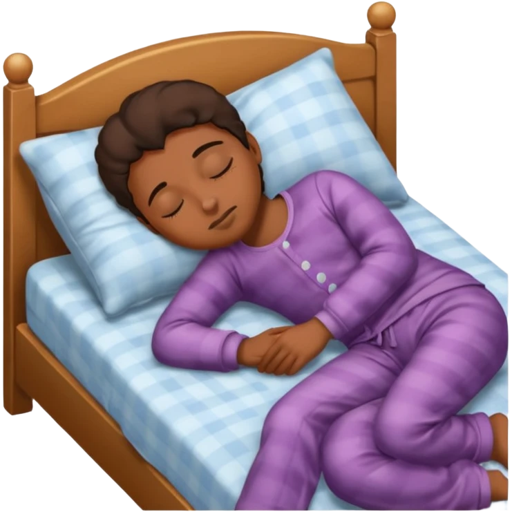 A lazy emoji, a person sleeping on a bed emoji