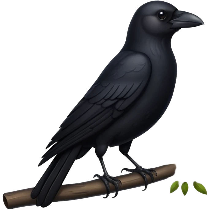 Siyah karga emoji
