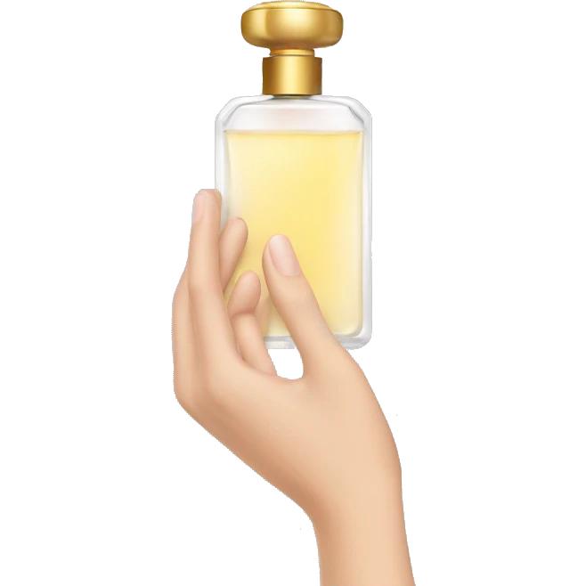 Hand with perfume emoji