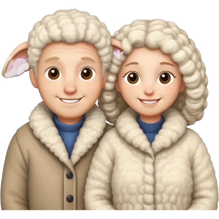 sheep husband wife emoji