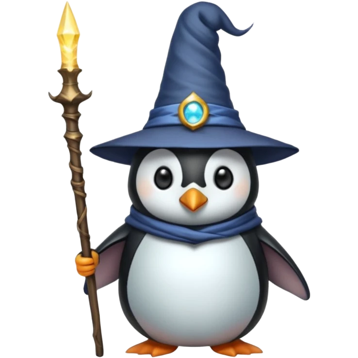 Penguin Wizard emoji