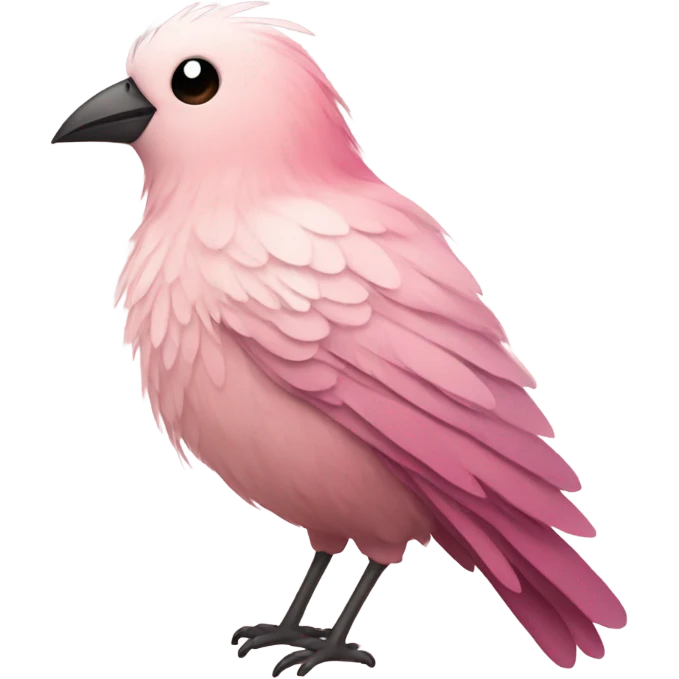 Rose colored bird emoji
