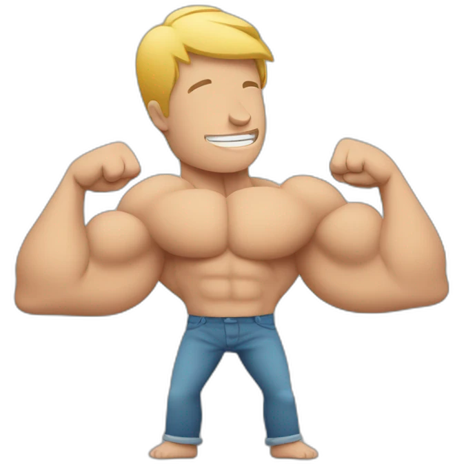 muscle imbalance in the arms with one arm smaller than the other emoji