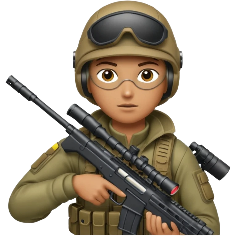 Sniper with laser emoji