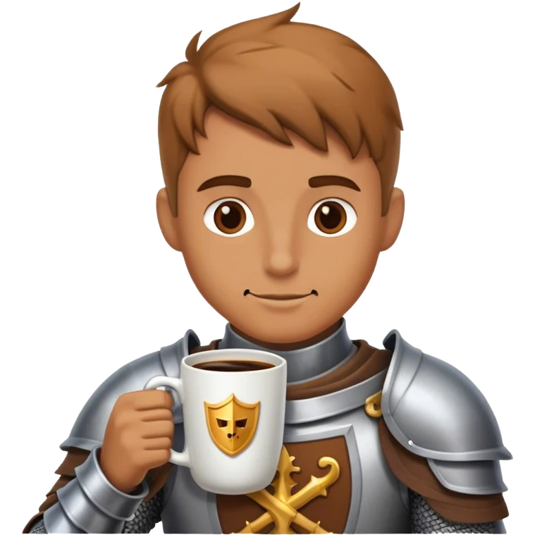 Knight Having a cofee  emoji