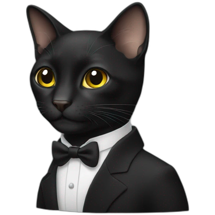 Gato negro emoji