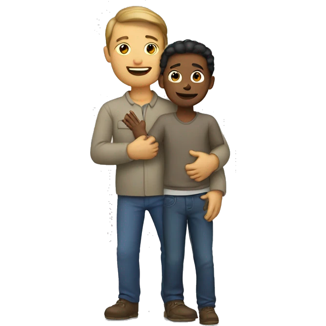 man with a child in arms emoji