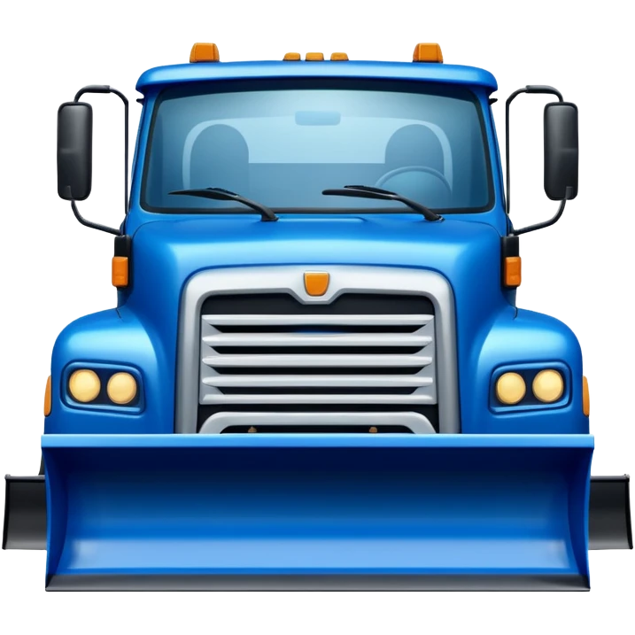 Snowplow truck emoji
