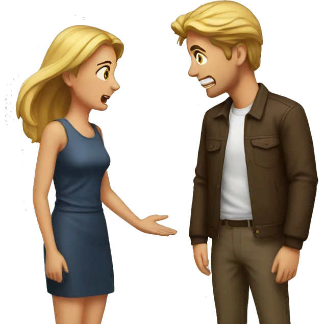 couple arguing emoji