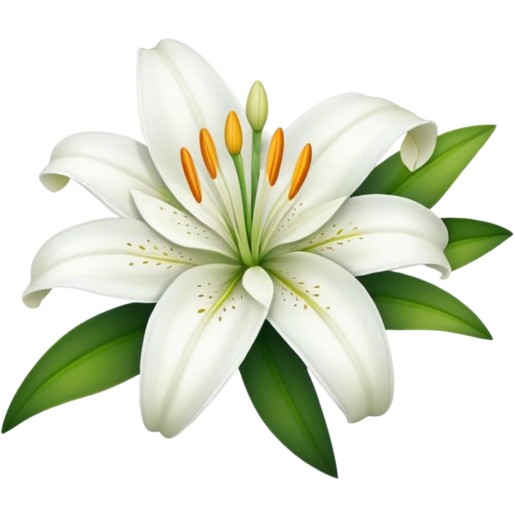 white lily emoji