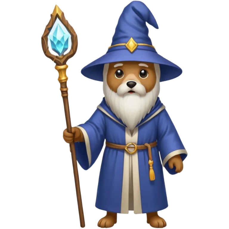 Dog wizard emoji