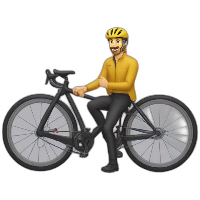 Laurent Aromatario qui fait du vélo emoji