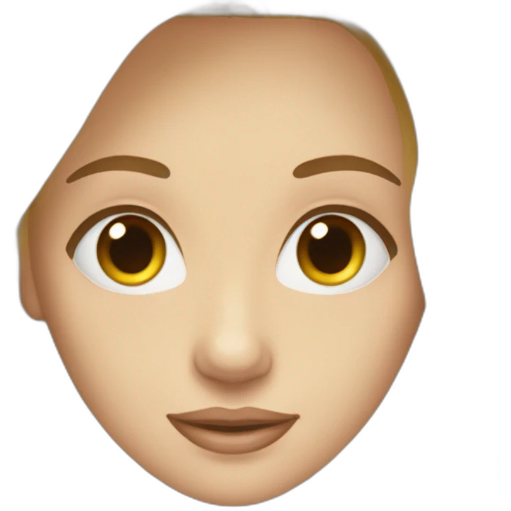 Fille blanche blonde et un peu brune emoji