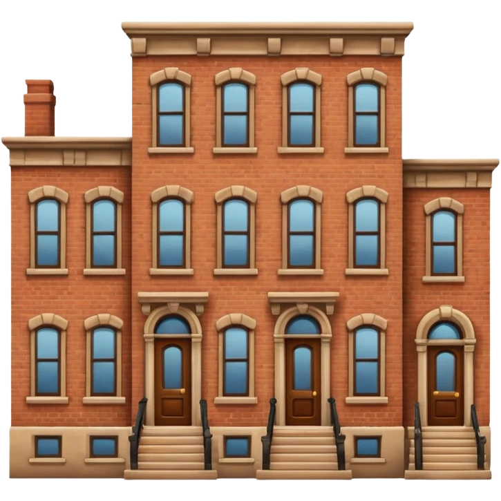 A brownstone  emoji