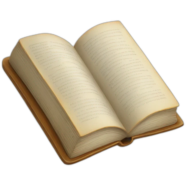 A opened book emoji
