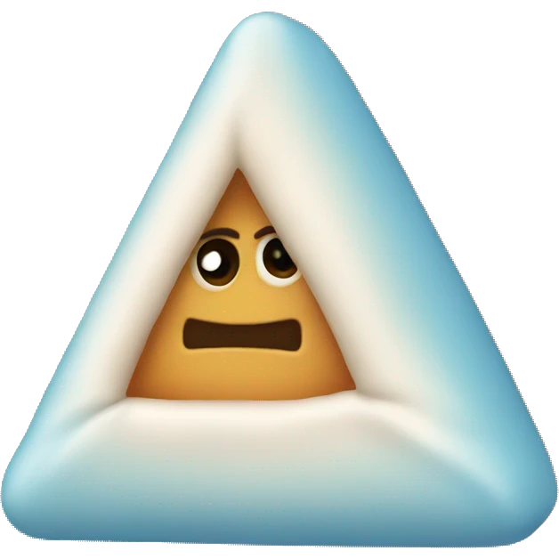 Triangle puff emoji