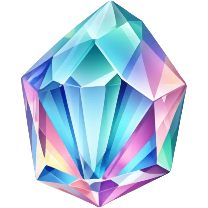 Shiny Colorful Pastel Crystal Gemstone emoji
