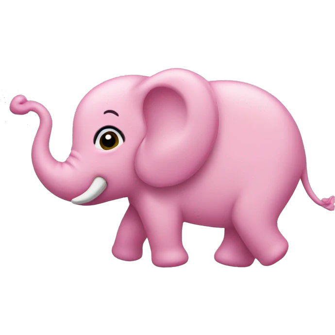 Pink elephant emoji
