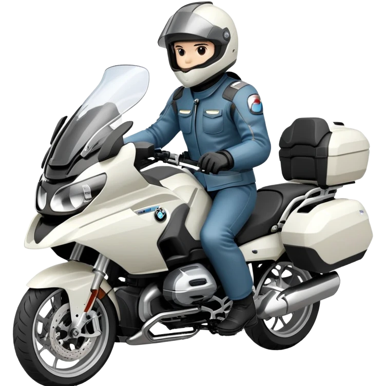 BMW R 1200 RT touring motorcycle with rider emoji
