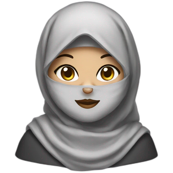 Hijab hallow kitty emoji