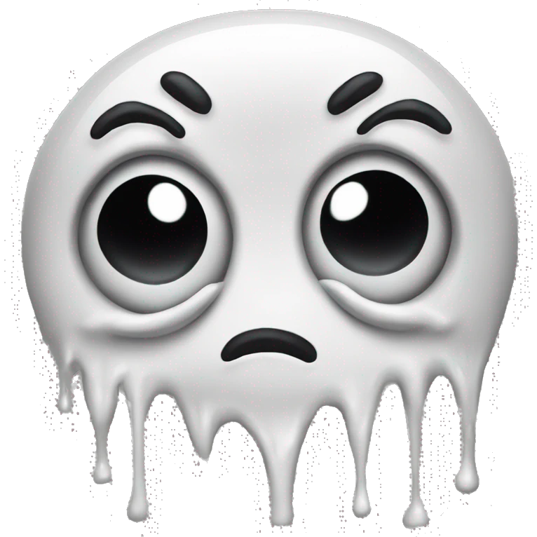 Melting face with x eyes emoji