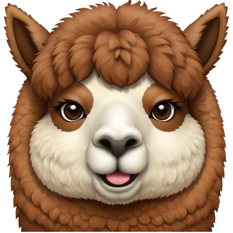 Alpaca picking its nose  emoji