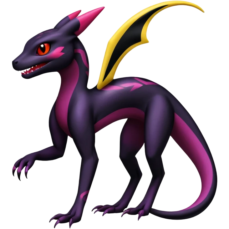 Salazzle-Salandit-Umbreon-Fakémon-hybrid-creature (full body)  emoji