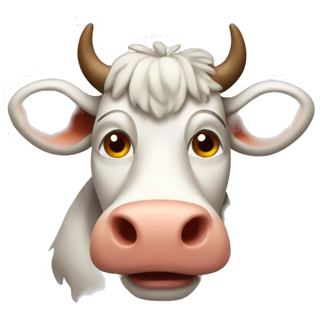 Cow with flames emoji