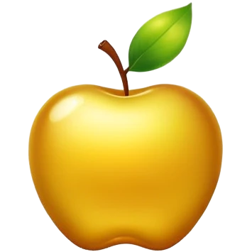Gold apple  emoji