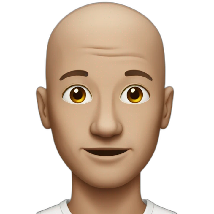 hairless man emoji