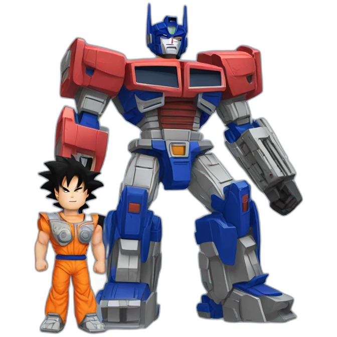 Optimus Prime and Son Goku emoji