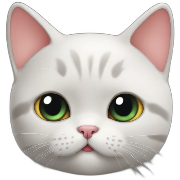 Cat (british shorthair) poopes out a big heart emoji