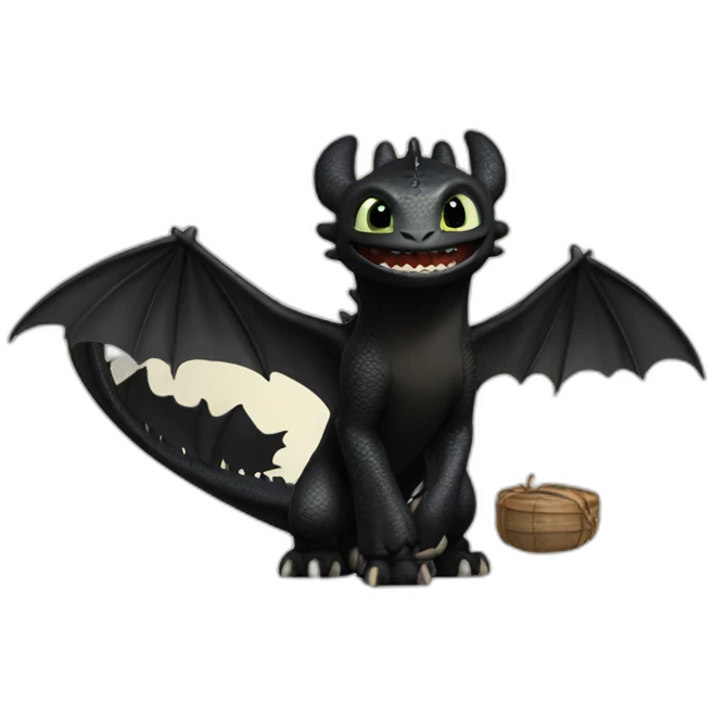 toothless from httyd emoji