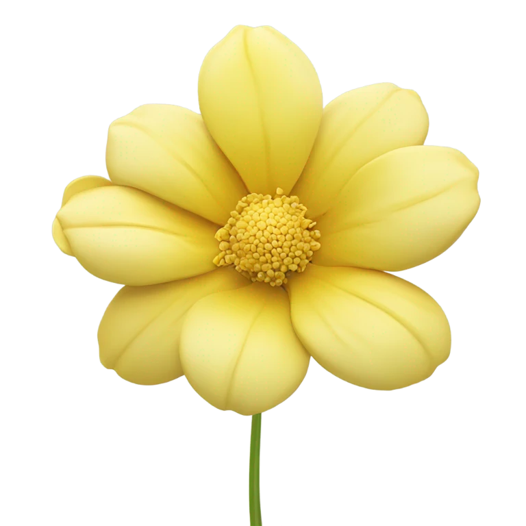 bloom yellow flower cute emoji