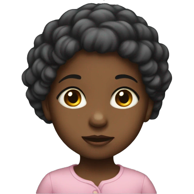 A  black  female  infant. emoji