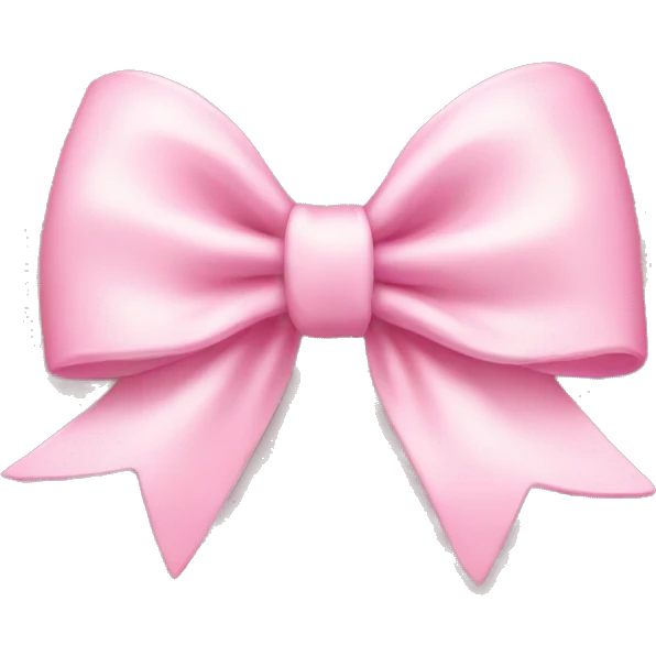 Baby pink bow  emoji
