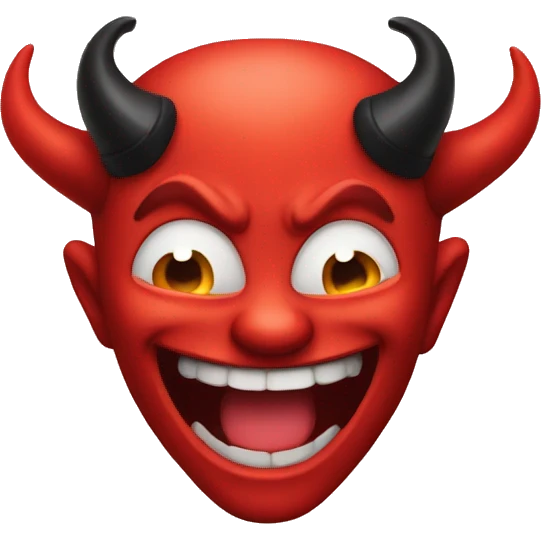 Devil laughing emoji emoji