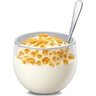 Cereals with milk emoji